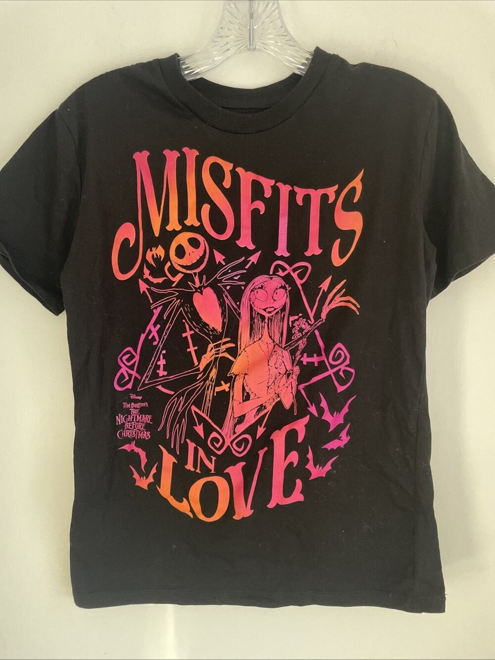 Disney Tim Burtons The Nightmare Before Christmas T-Shirt SMALL Jack Sally Z26